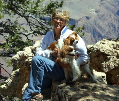 Cavalier King Charles spaniels breeder Pattie Hendrick in Brookings Oregon.